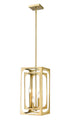 Z-Lite Easton 4 Light Chandelier in Matte Black Finish Model: 3038-4MB