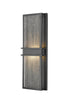Z-Lite Eclipse 2 Light Outdoor Wall Light in Black Finish Model: 577B-BK-LED