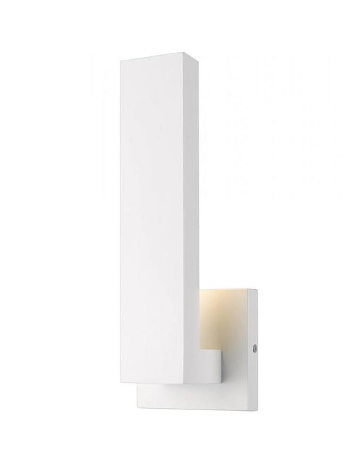 Z-Lite Edge 1 Light Outdoor Wall Light in Black Finish Model: 576S-BK-LED