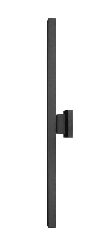 Z-Lite Edge 2 Light Outdoor Wall Light in Black Finish Model: 576M-2-BK-LED