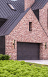 Z-Lite Edge 2 Light Outdoor Wall Light in Black Finish Model: 576M-2-BK-LED