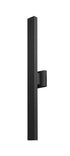 Z-Lite Edge 2 Light Outdoor Wall Light in Black Finish Model: 576M-2-BK-LED