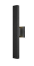 Z-Lite Edge 2 Light Outdoor Wall Light in Black Finish Model: 576S-2-BK-LED
