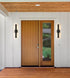 Z-Lite Edge 2 Light Outdoor Wall Light in Black Finish Model: 576S-2-BK-LED