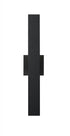 Z-Lite Edge 2 Light Outdoor Wall Light in Black Finish Model: 576S-2-BK-LED