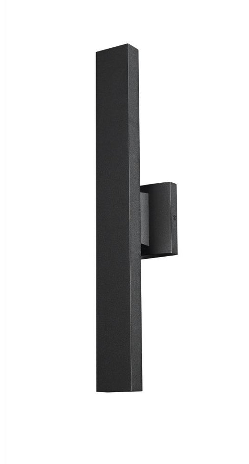 Z-Lite Edge 2 Light Outdoor Wall Light in Black Finish Model: 576S-2-BK-LED