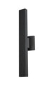 Z-Lite Edge 2 Light Outdoor Wall Light in Black Finish Model: 576S-2-BK-LED