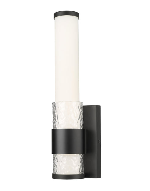 Z-Lite Egon 1 Light Wall Sconce in Brushed Nickel Finish Model: 1015-1S-BN-LED