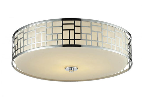 Z-Lite Elea 3 Light Flush Mount in Chrome Finish Model: 328F20-CH