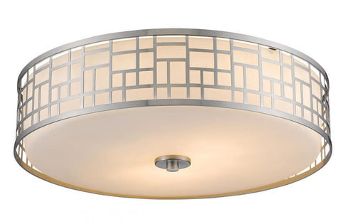 Z-Lite Elea 3 Light Flush Mount in Chrome Finish Model: 328F20-CH