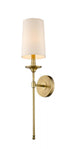 Z-Lite Emily 1 Light Wall Sconce in Brushed Nickel Finish Model: 807-1S-BN