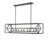 Z-Lite Euclid 10 Light Linear Chandelier in Chrome + Matte Black Finish Model: 457-10L-CH-MB