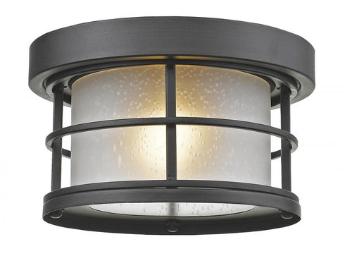Z-Lite Exterior Additions 1 Light Outdoor Flush Mount in Black Finish Model: 556F-BK