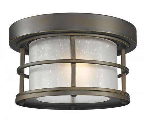 Z-Lite Exterior Additions 1 Light Outdoor Flush Mount in Black Finish Model: 556F-BK