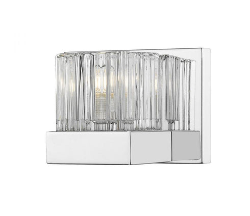 Z-Lite Fallon 1 Light Wall Sconce in Chrome Finish Model: 467-1S-CH