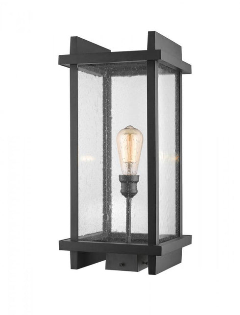 Z-Lite Fallow 1 Light Outdoor Post Mount Fixture in Black Finish Model: 565PHBS-BK