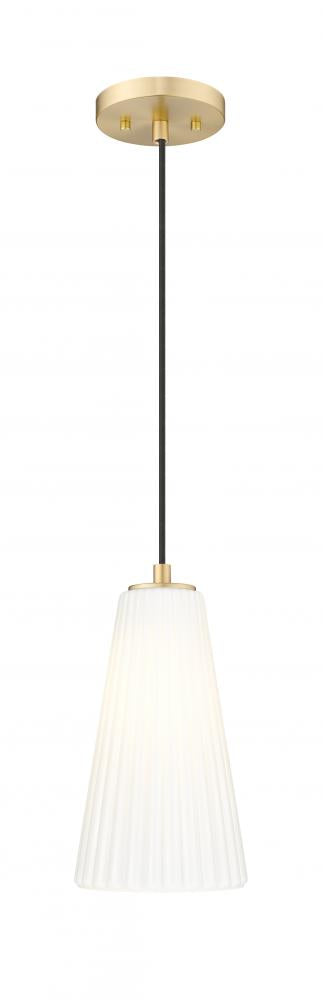 Z-Lite Farrell 1 Light Pendant in Brushed Nickel Finish Model: 3043P6-BN