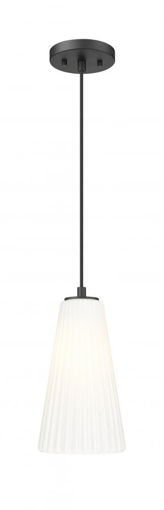 Z-Lite Farrell 1 Light Pendant in Brushed Nickel Finish Model: 3043P6-BN