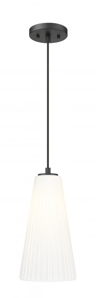 Z-Lite Farrell 1 Light Pendant in Brushed Nickel Finish Model: 3043P7-BN