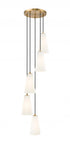 Z-Lite Farrell 5 Light Chandelier in Brushed Nickel Finish Model: 3043P6-5R-BN