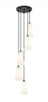 Z-Lite Farrell 5 Light Chandelier in Brushed Nickel Finish Model: 3043P6-5R-BN