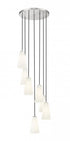 Z-Lite Farrell 7 Light Chandelier in Brushed Nickel Finish Model: 3043P6-7R-BN