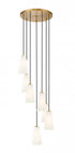 Z-Lite Farrell 7 Light Chandelier in Brushed Nickel Finish Model: 3043P6-7R-BN