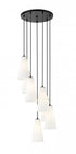 Z-Lite Farrell 7 Light Chandelier in Brushed Nickel Finish Model: 3043P7-7R-BN
