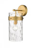 Z-Lite Fontaine 1 Light Wall Sconce in Brushed Nickel Finish Model: 3035-1SL-BN