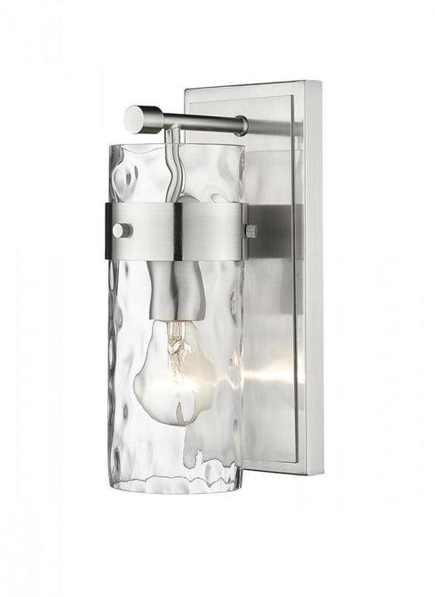 Z-Lite Fontaine 1 Light Wall Sconce in Brushed Nickel Finish Model: 3035-1V-BN