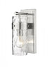 Z-Lite Fontaine 1 Light Wall Sconce in Brushed Nickel Finish Model: 3035-1V-BN