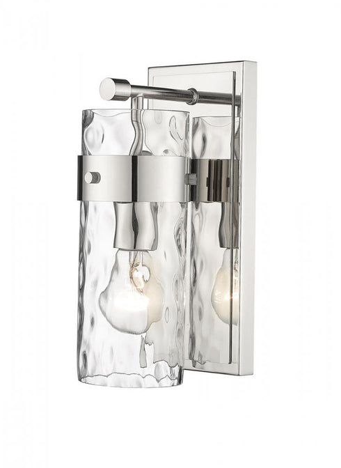 Z-Lite Fontaine 1 Light Wall Sconce in Brushed Nickel Finish Model: 3035-1V-BN