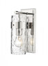 Z-Lite Fontaine 1 Light Wall Sconce in Brushed Nickel Finish Model: 3035-1V-BN
