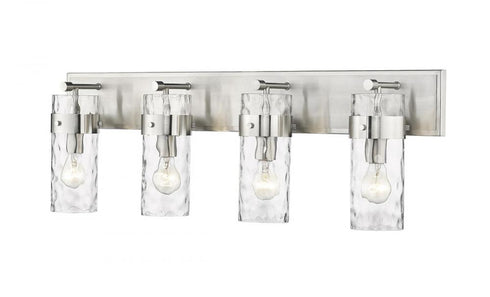 Z-Lite Fontaine 4 Light Vanity in Brushed Nickel Finish Model: 3035-4V-BN