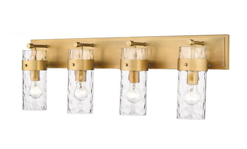 Z-Lite Fontaine 4 Light Vanity in Brushed Nickel Finish Model: 3035-4V-BN