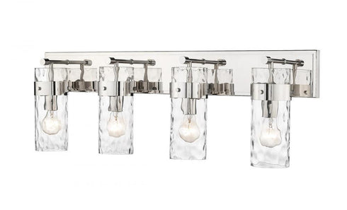 Z-Lite Fontaine 4 Light Vanity in Brushed Nickel Finish Model: 3035-4V-BN