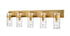 Z-Lite Fontaine 5 Light Vanity in Brushed Nickel Finish Model: 3035-5V-BN