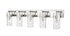 Z-Lite Fontaine 5 Light Vanity in Brushed Nickel Finish Model: 3035-5V-BN