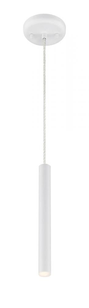 Z-Lite Forest 1 Light Pendant in Brushed Nickel Finish Model: 917MP12-BN-LED