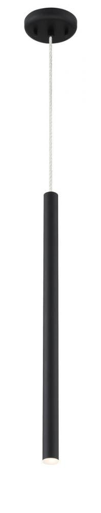 Z-Lite Forest 1 Light Pendant in Brushed Nickel Finish Model: 917MP24-BN-LED