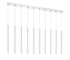 Z-Lite Forest 10 Light Linear Chandelier in Chrome Finish Model: 917MP24-BN-LED-10LCH