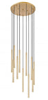 Z-Lite Forest 11 Light Chandelier in Brushed Nickel Finish Model: 919MP24-11R-BN-LED