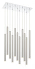 Z-Lite Forest 11 Light Chandelier in Chrome Finish Model: 917MP24-BN-LED-11LCH