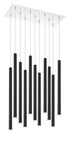Z-Lite Forest 11 Light Chandelier in Chrome Finish Model: 917MP24-BN-LED-11LCH