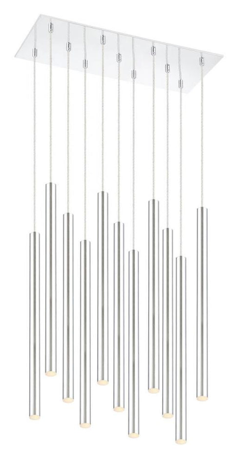Z-Lite Forest 11 Light Chandelier in Chrome Finish Model: 917MP24-BN-LED-11LCH
