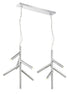 Z-Lite Forest 12 Light Linear Chandelier in Chrome Finish Model: 917-6CH-LED-2LCH