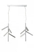 Z-Lite Forest 12 Light Linear Chandelier in Chrome Finish Model: 917-6CH-LED-2LCH