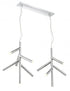 Z-Lite Forest 12 Light Linear Chandelier in Chrome Finish Model: 917-6CH-LED-2LCH