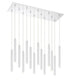 Z-Lite Forest 14 Light Chandelier in Chrome Finish Model: 917MP12-BN-LED-14LCH