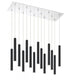 Z-Lite Forest 14 Light Chandelier in Chrome Finish Model: 917MP12-BN-LED-14LCH